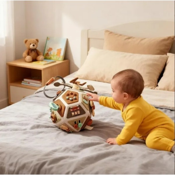 Фото - Бизиборд-куб Smart Baby Мяч (6928270764788)